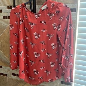 LOFT floral long sleeve
